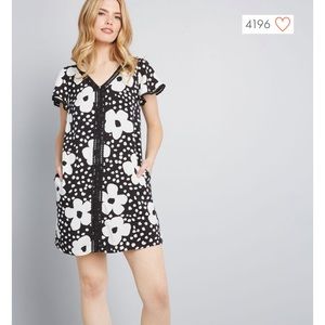 ModCloth Whimsical Wildflowers Shift Dress